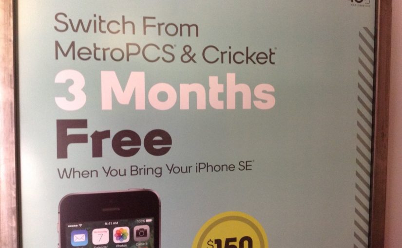 Do you have an iPhone SE with Cricket or MetroPCS?